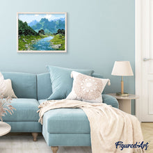 Charger l'image dans la galerie, peinture par numéros | Vue sur les Montagnes | complexe, montagnes, paysages | FiguredArt
