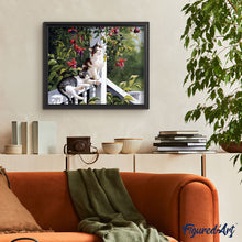 Charger l'image dans la galerie, peinture par numéros | Chats et Colibri | animaux, chats, complexe, oiseaux | FiguredArt