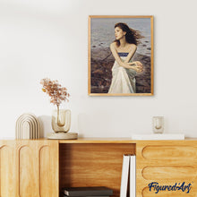 Charger l'image dans la galerie, peinture par numéros | Femme sur les Rochers à la Plage | intermédiaire, romantique | FiguredArt