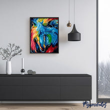 Charger l'image dans la galerie, peinture par numéros | Tête de Cheval coloré | animaux, chevaux, facile | FiguredArt