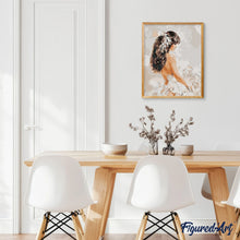Charger l'image dans la galerie, peinture par numéros | Jeune Femme en blanc | facile, ville | FiguredArt