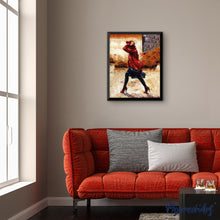 Charger l'image dans la galerie, peinture par numéros | Femme tenant son Chapeau | intermédiaire, romantique | FiguredArt