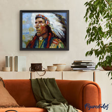 Charger l'image dans la galerie, peinture par numéros | Chef indien | complexe, envies d’ailleurs | FiguredArt