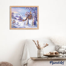 Charger l'image dans la galerie, peinture par numéros | Village en Hiver | facile, hiver, paysages | FiguredArt