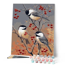 Charger l'image dans la galerie, peinture par numéros | Oiseaux et Arbre Fruitier | animaux, facile, france, oiseaux | FiguredArt