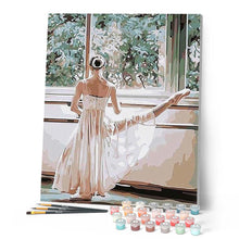Charger l'image dans la galerie, peinture par numéros | Danseuse à la Barre | danse, facile | FiguredArt