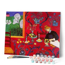 Charger l'image dans la galerie, peinture par numéros | Harmonie de Rouge | cuisine, intermédiaire | FiguredArt