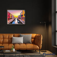 Charger l'image dans la galerie, peinture par numéros | Burano en Italie | intermédiaire, ville | FiguredArt