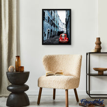 Charger l'image dans la galerie, peinture par numéros | La Voiture Rouge | intermédiaire, ville, voitures et motos | FiguredArt