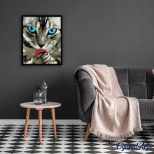 Charger l'image dans la galerie, peinture par numéros | Le Regard du Chat | animaux, chats, intermédiaire | FiguredArt