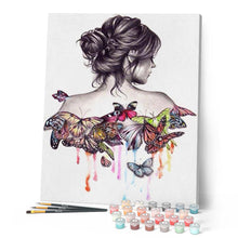 Charger l'image dans la galerie, peinture par numéros | Dos de Papillons | animaux, facile, papillons | FiguredArt