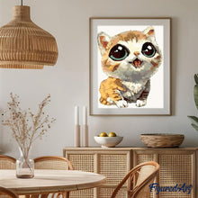 Charger l'image dans la galerie, peinture par numéros | Chat aux grands Yeux | animaux, chats, facile | FiguredArt