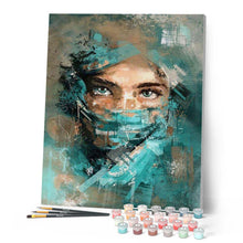 Charger l'image dans la galerie, peinture par numéros | Regard envoutant | intermédiaire, nouveautés, portrait, romantique | FiguredArt