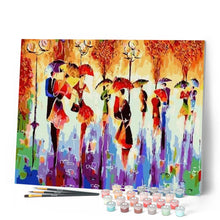 Charger l'image dans la galerie, peinture par numéros | Danseurs sous la Pluie | abstrait, complexe | FiguredArt
