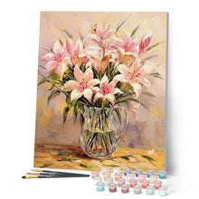 Charger l'image dans la galerie, peinture par numéros | Lys roses | complexe, fleurs | FiguredArt