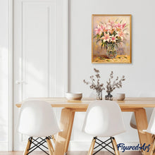 Charger l'image dans la galerie, peinture par numéros | Lys roses | complexe, fleurs | FiguredArt