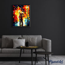 Charger l'image dans la galerie, peinture par numéros | Enlacés sous la Pluie | intermédiaire, romantique | FiguredArt