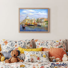 Charger l'image dans la galerie, peinture par numéros | Gondolier à Venise | bateaux, complexe, paysages, ville | FiguredArt