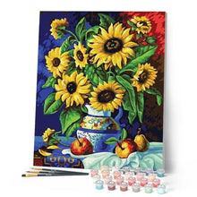 Charger l'image dans la galerie, peinture par numéros | Pichet et Tournesols | facile, fleurs | FiguredArt
