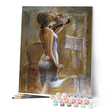 Charger l'image dans la galerie, peinture par numéros | Violoniste | complexe, musique, nu | FiguredArt