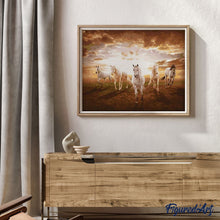 Charger l'image dans la galerie, peinture par numéros | Chevaux blancs galopant | animaux, chevaux, complexe | FiguredArt