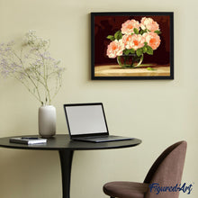 Charger l'image dans la galerie, peinture par numéros | Cinq Fleurs dans un Vase | facile, fleurs | FiguredArt