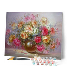 Charger l'image dans la galerie, peinture par numéros | Jolies Fleurs romantiques | fleurs, intermédiaire | FiguredArt