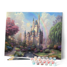 Charger l'image dans la galerie, peinture par numéros | Château et Arc en Ciel | complexe, france, paysages | FiguredArt