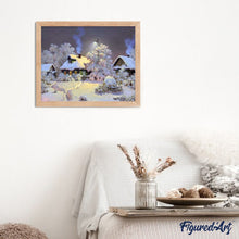 Charger l'image dans la galerie, peinture par numéros | Chalets sous la Neige | complexe, paysages | FiguredArt