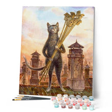 Charger l'image dans la galerie, peinture par numéros | Chat et Nichoirs | animaux, chats, complexe | FiguredArt