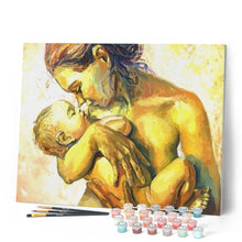 Charger l'image dans la galerie, peinture par numéros | Mère nue et Enfant | intermédiaire, nu, romantique | FiguredArt