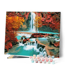 Charger l'image dans la galerie, peinture par numéros | Chute d’eau | intermédiaire, paysages | FiguredArt