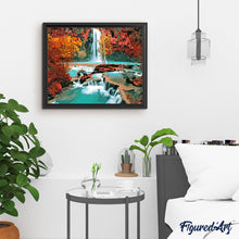 Charger l'image dans la galerie, peinture par numéros | Chute d’eau | intermédiaire, paysages | FiguredArt