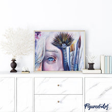 Charger l'image dans la galerie, peinture par numéros | Visage et Pinceaux | complexe, portrait | FiguredArt