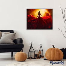 Charger l'image dans la galerie, peinture par numéros | Jolie Robe Rouge | danse, intermédiaire, romantique | FiguredArt