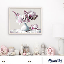 Charger l'image dans la galerie, peinture par numéros | Magnolia | facile, fleurs, france | FiguredArt