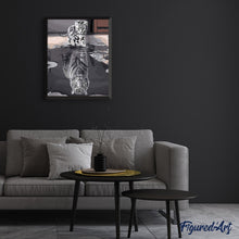 Charger l'image dans la galerie, peinture par numéros | Chaton Reflet Tigre | animaux, chats, facile, france, tigres | FiguredArt