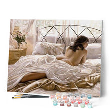 Charger l'image dans la galerie, peinture par numéros | La Paresse au Réveil | complexe, nu | FiguredArt