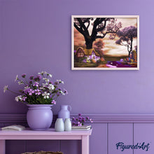 Charger l'image dans la galerie, peinture par numéros | Paysage pourpre | complexe, paysages | FiguredArt