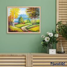 Charger l'image dans la galerie, peinture par numéros | Feuilles jaunes d’Automne | complexe, paysages | FiguredArt