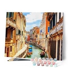 Charger l'image dans la galerie, peinture par numéros | Promenade en Gondole à Venise | complexe, ville | FiguredArt