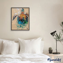 Charger l'image dans la galerie, peinture par numéros | Tortue Design | animaux, complexe, nouveautés, tortues | FiguredArt