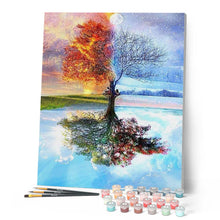 Charger l'image dans la galerie, peinture par numéros | Arbre 4 Saisons | arbres, complexe, france, paysages | FiguredArt