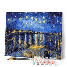 Charger l'image dans la galerie, peinture par numéros | Van Gogh Nuit Etoilée sur le Rhône | complexe, france, paysages, reproduction, van gogh | FiguredArt