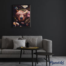 Charger l'image dans la galerie, peinture par numéros | Ours Oiseaux et Papillons | animaux, complexe, nouveautés, ours | FiguredArt