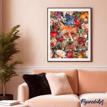 Charger l'image dans la galerie, peinture par numéros | Renard dans les Fleurs | animaux, complexe, fleurs, nouveautés, renards | FiguredArt