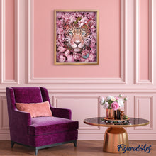 Charger l'image dans la galerie, peinture par numéros | Panthère dans les Fleurs | animaux, complexe, fleurs, nouveautés, panthère | FiguredArt