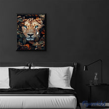 Charger l'image dans la galerie, peinture par numéros | Panthère et Feuillage | animaux, complexe, fleurs, nouveautés, panthère | FiguredArt