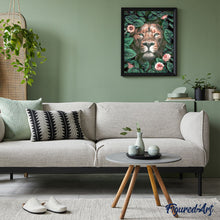 Charger l'image dans la galerie, peinture par numéros | Lion et Fleurs | animaux, complexe, fleurs, lions, nouveautés | FiguredArt