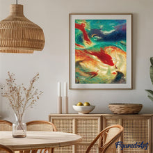 Charger l'image dans la galerie, peinture par numéros | Gros Poisson abstrait | animaux, complexe, poissons | FiguredArt